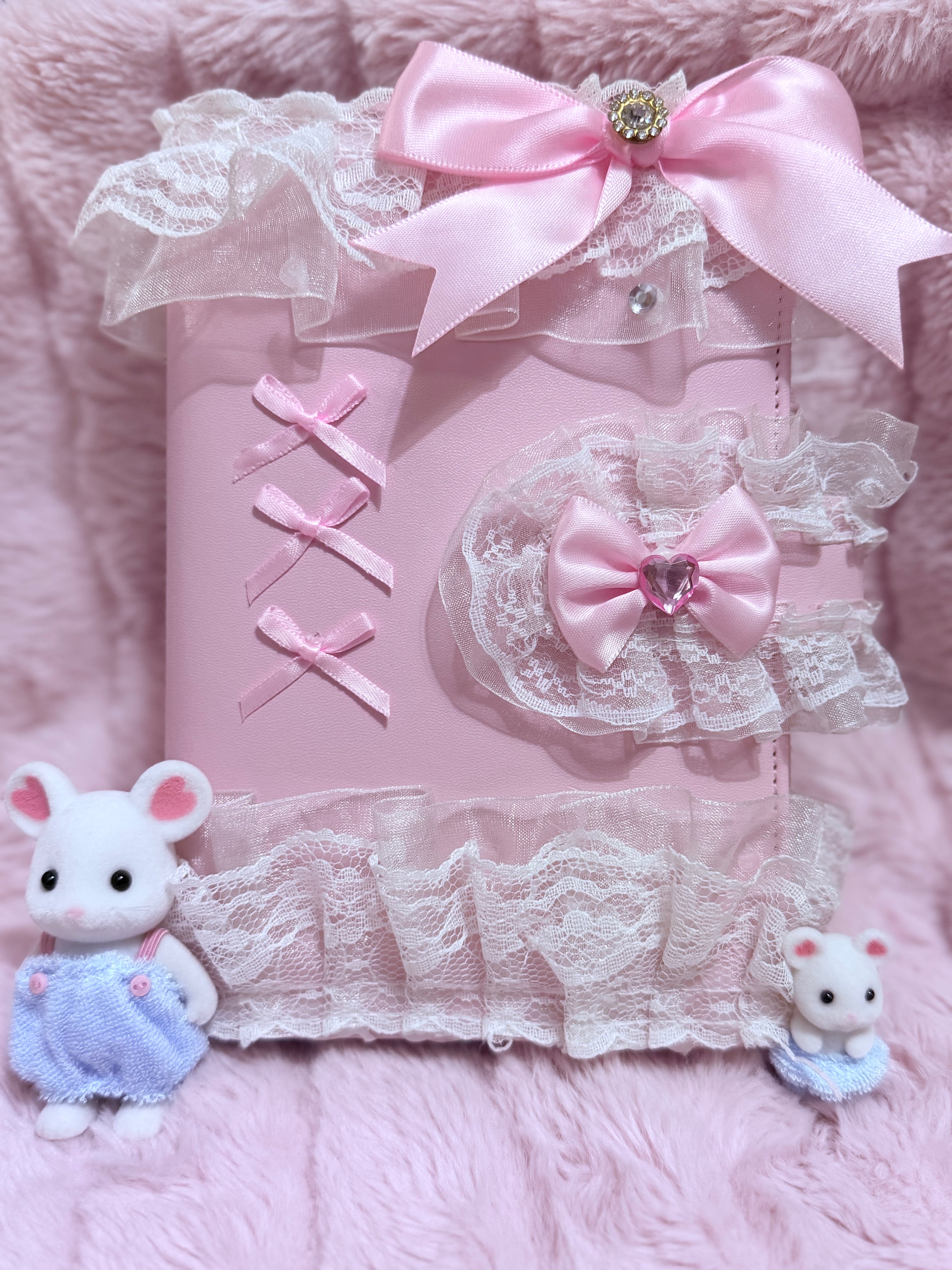 Pink lace journal