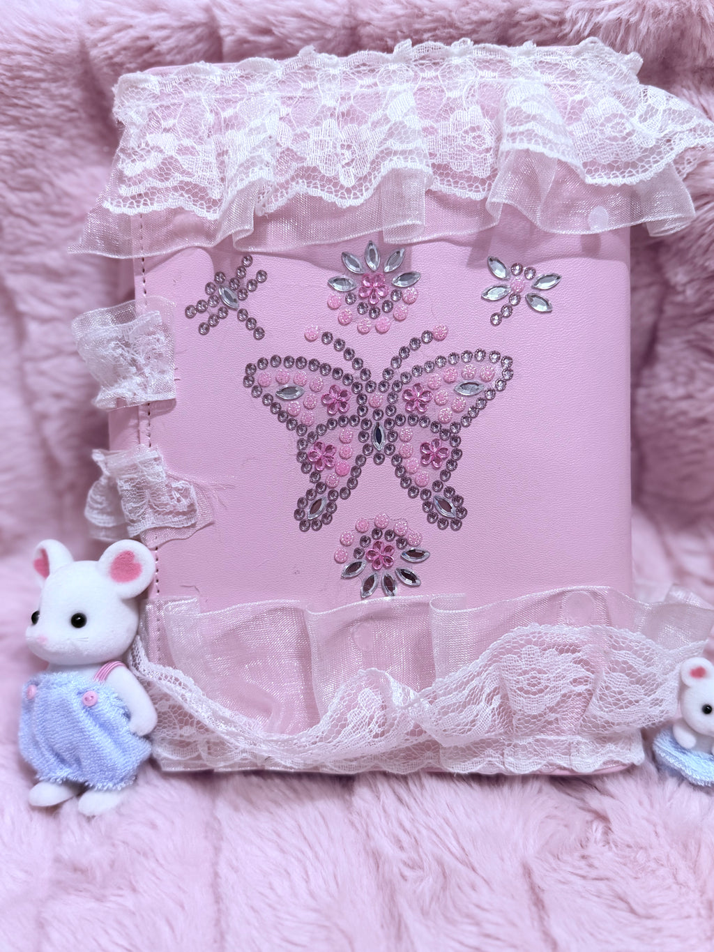 Pink lace journal