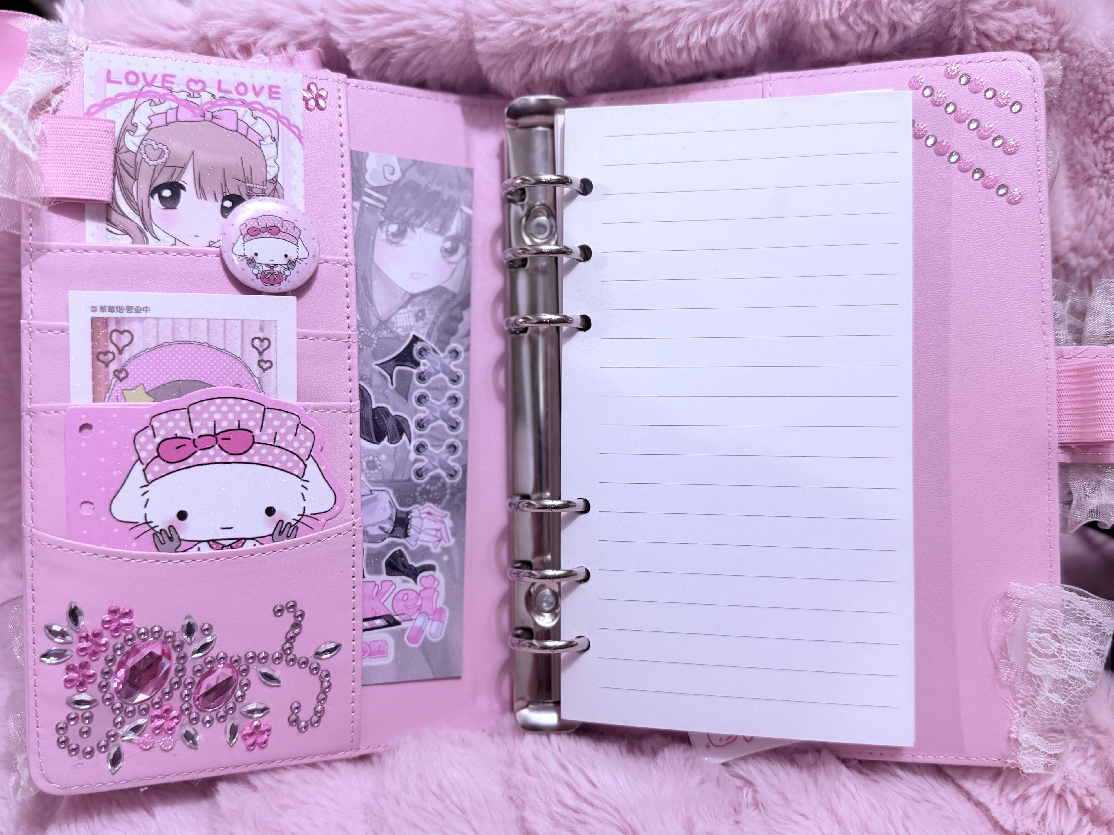 Pink lace journal