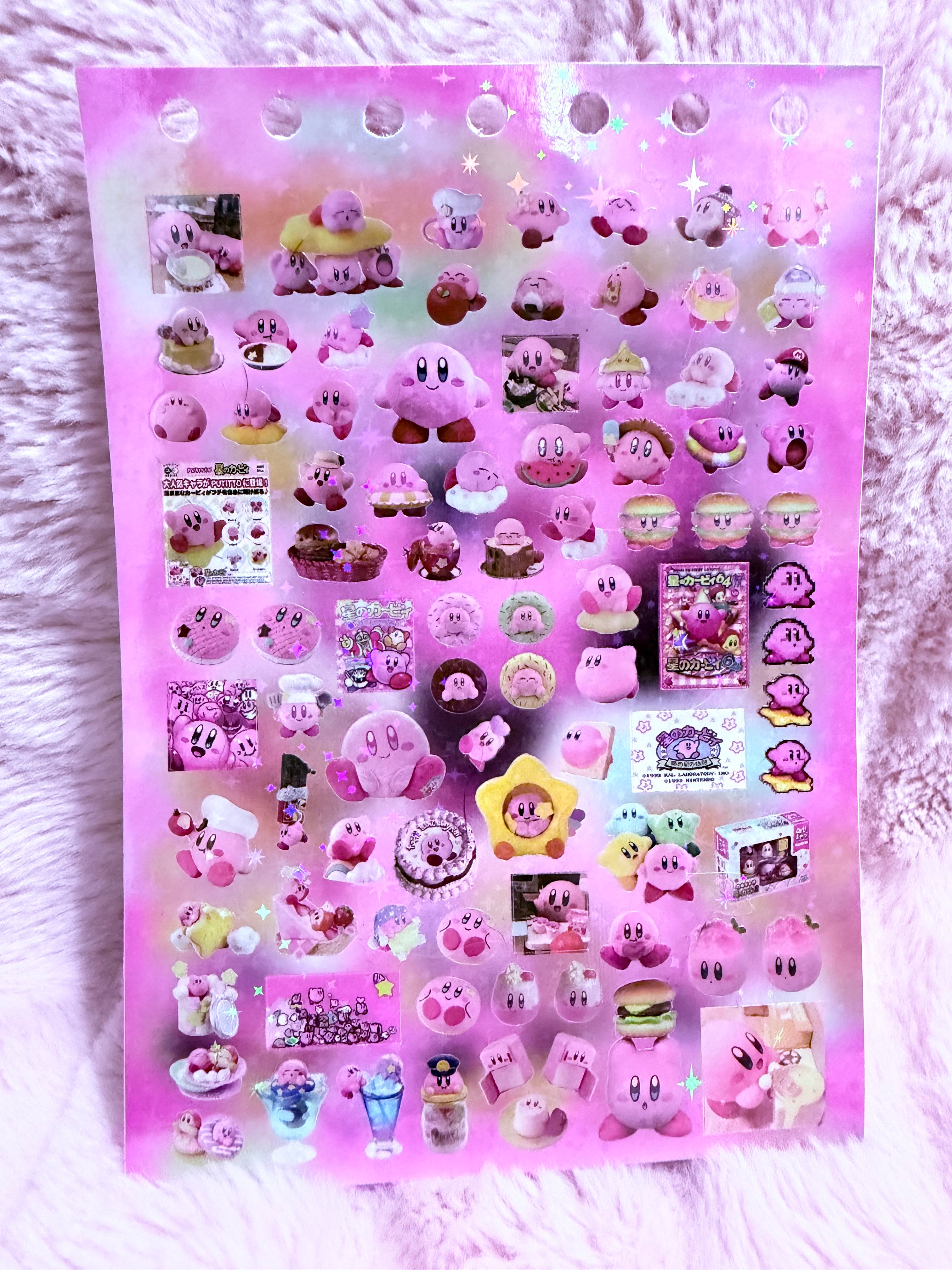 Kirby sticker sheet