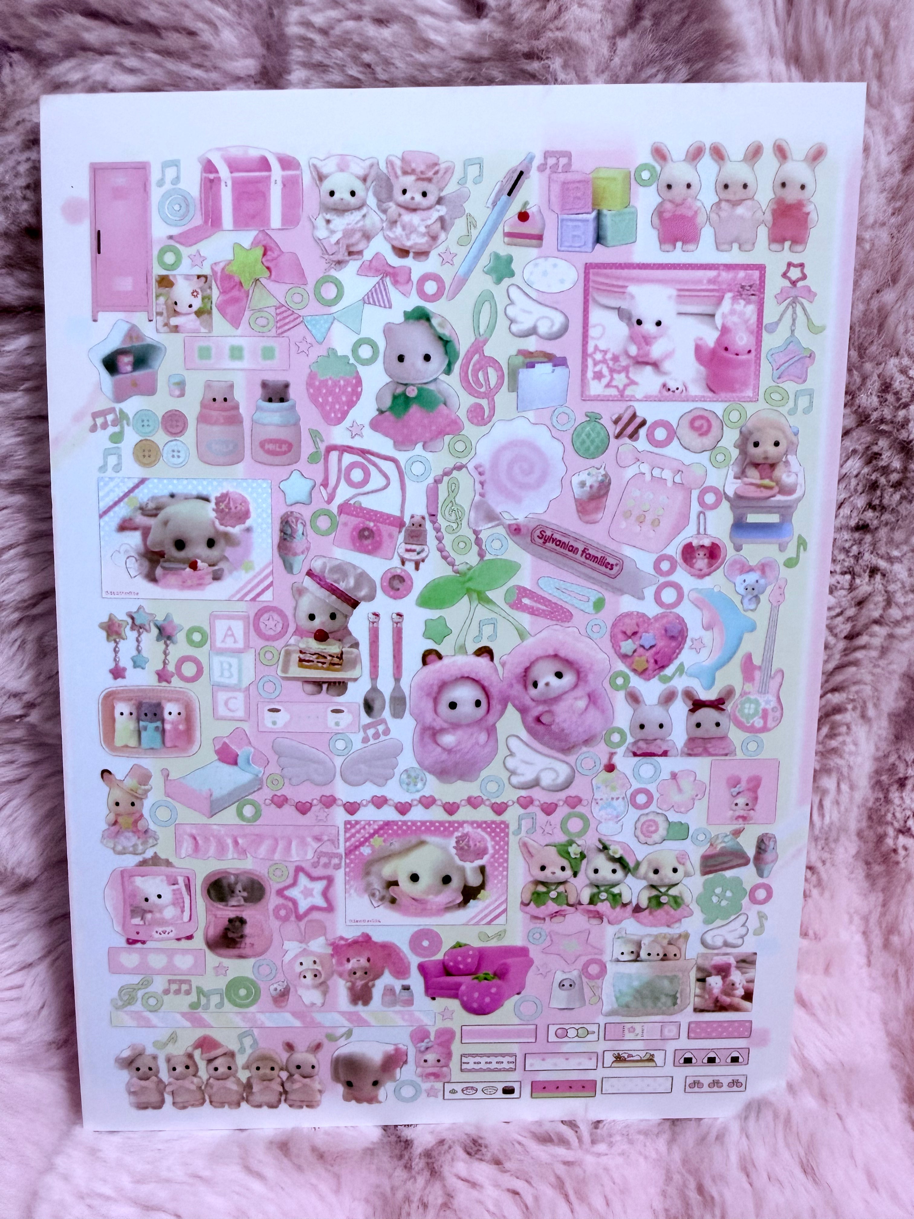 Calico critters  sticker sheet