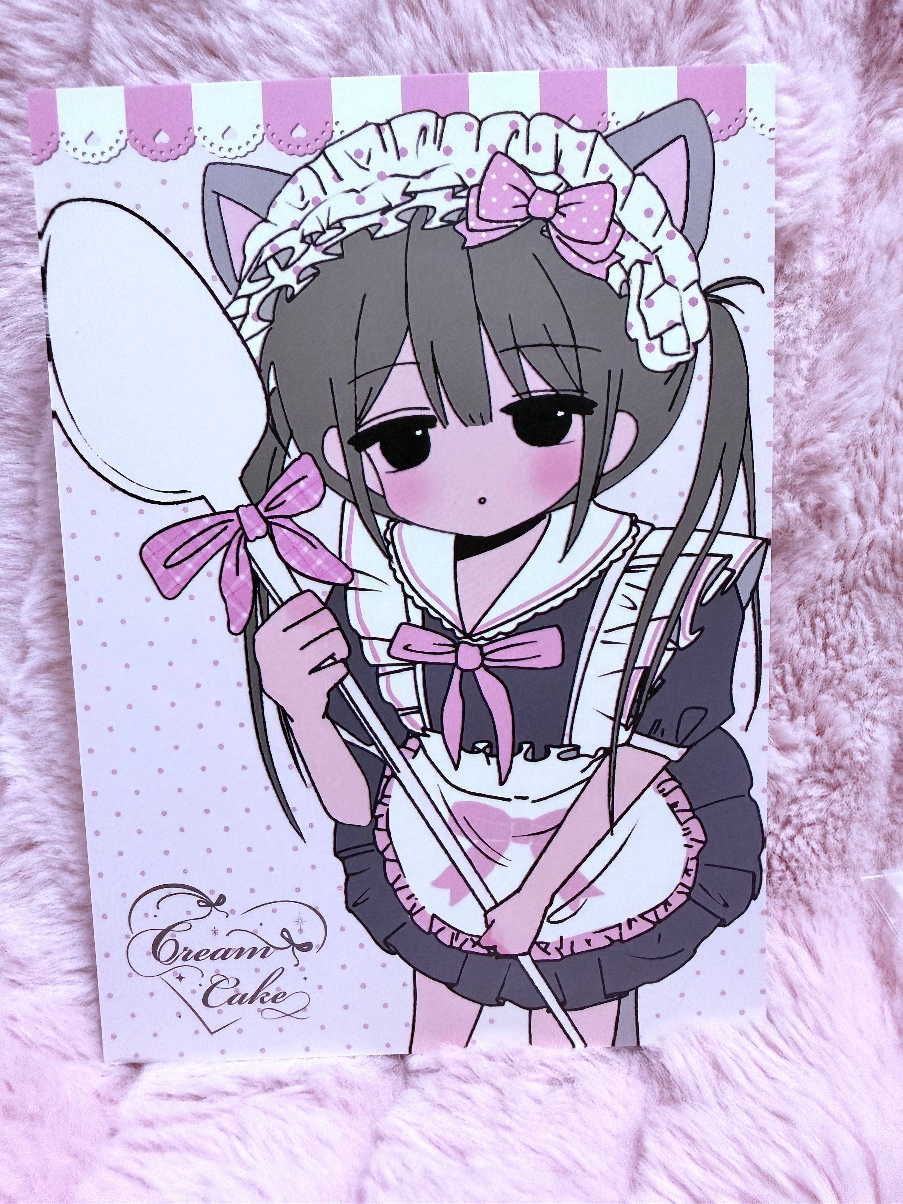 Cat maid Cutie sticker sheet