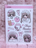 Angelic sticker sheet