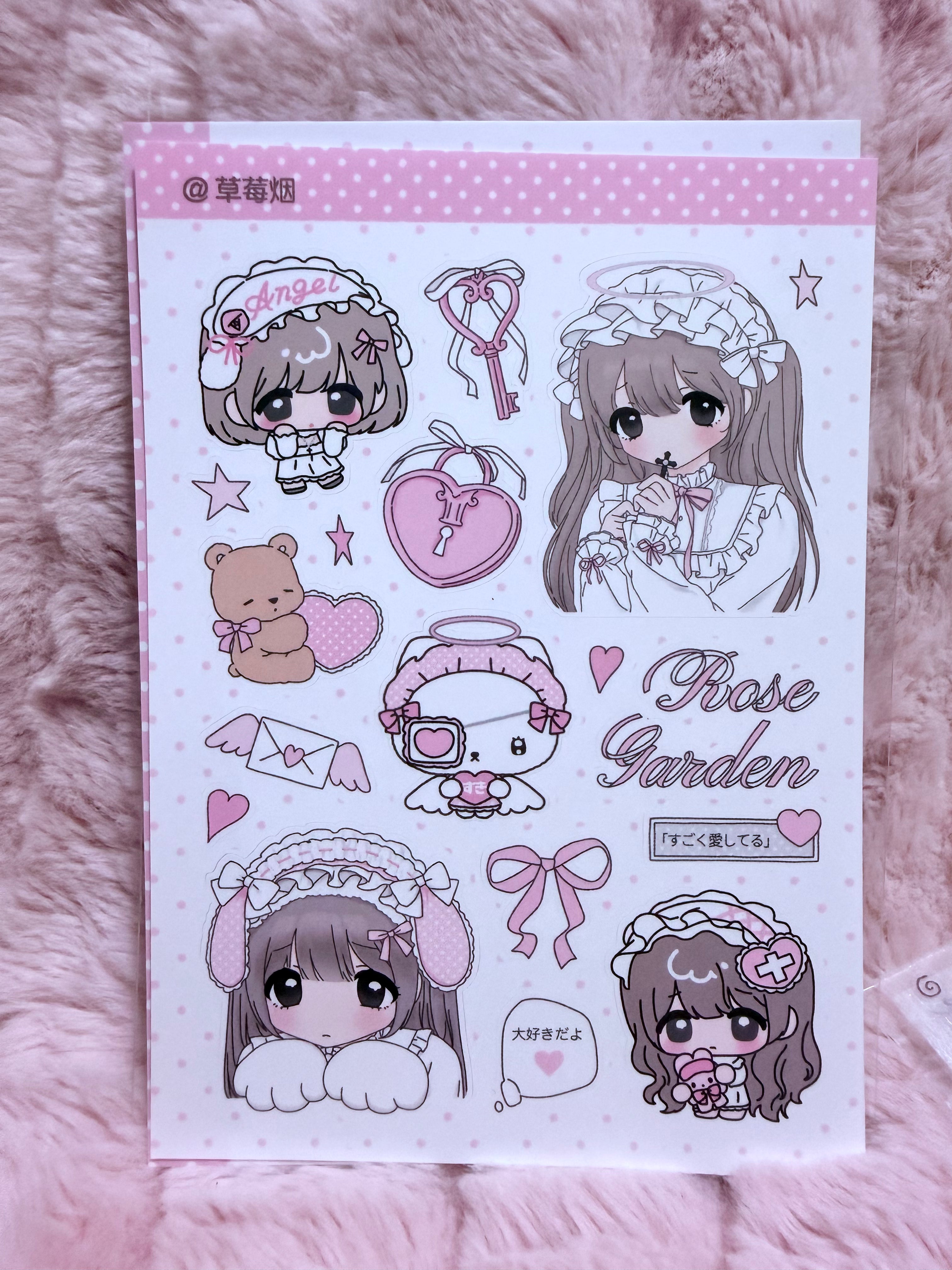 Angelic sticker sheet