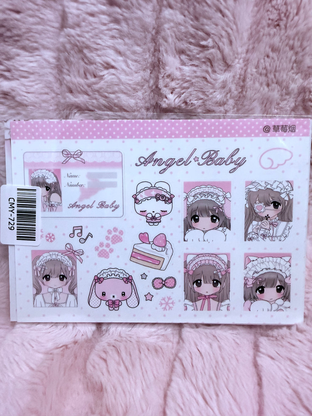 Angel baby stickers