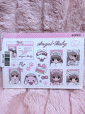 Angel baby stickers