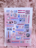 Pink blue sheet