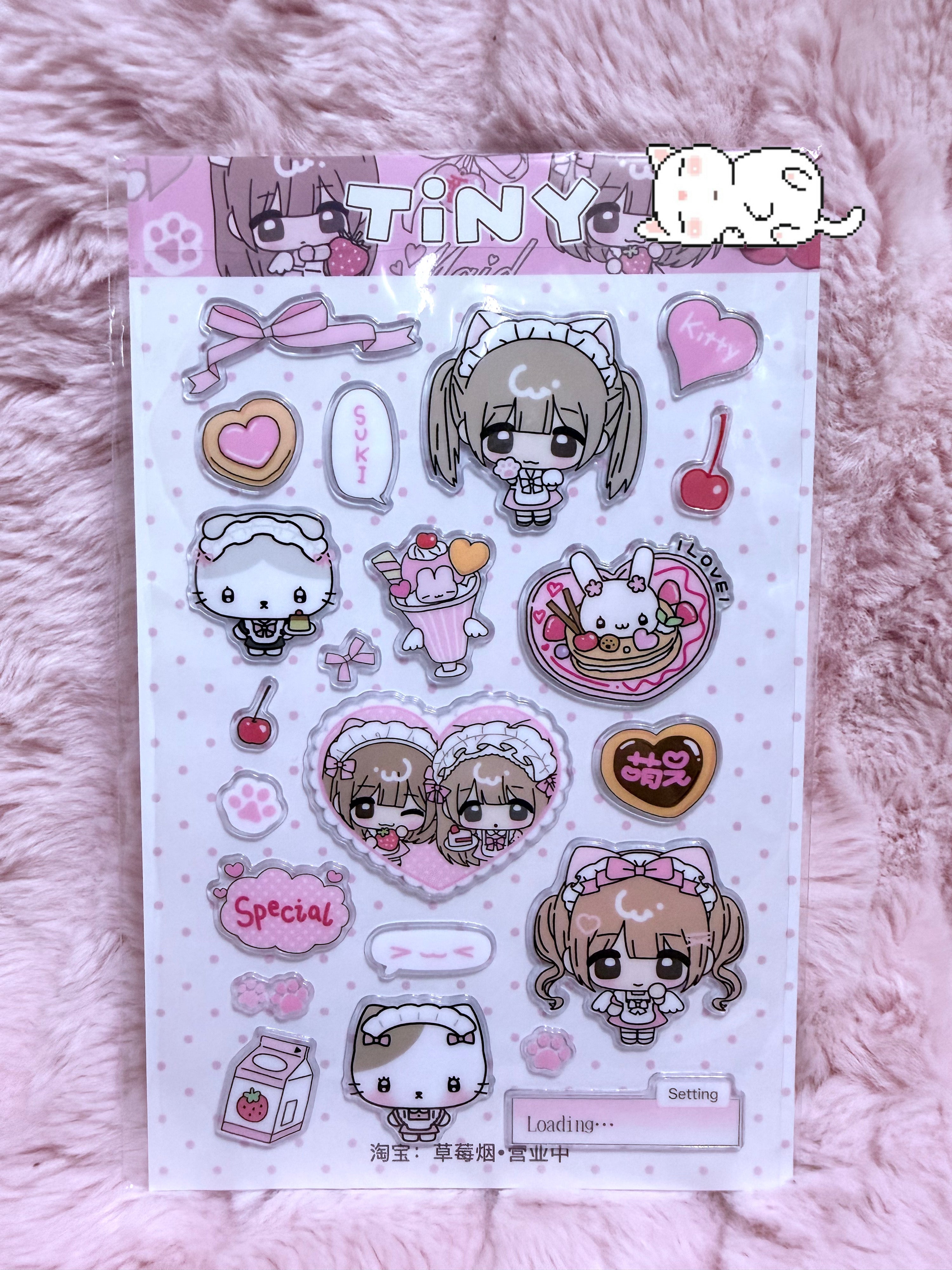 Cutie Maids  sticker sheet