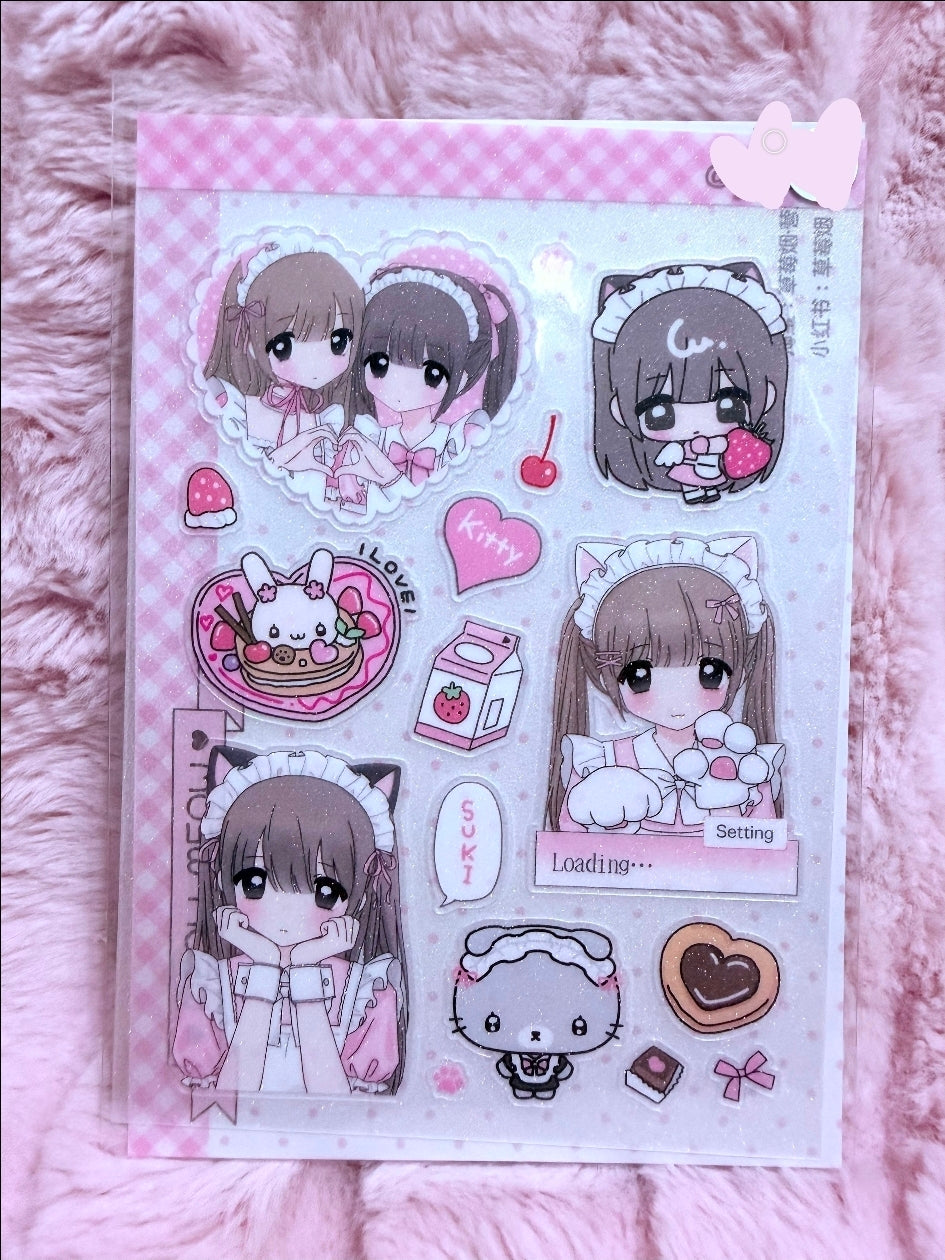Maid 3 stickers